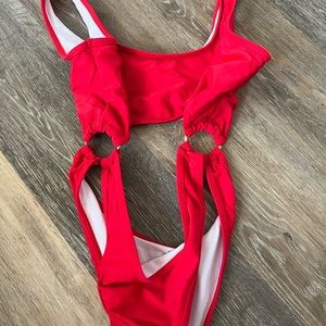 shein one piece ring bikini
